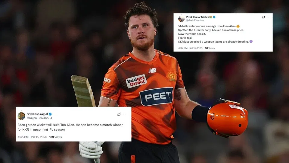 “Crazy Batter”: Internet erupts after KKR’s latest signing smashes jaw-dropping ton in BBL